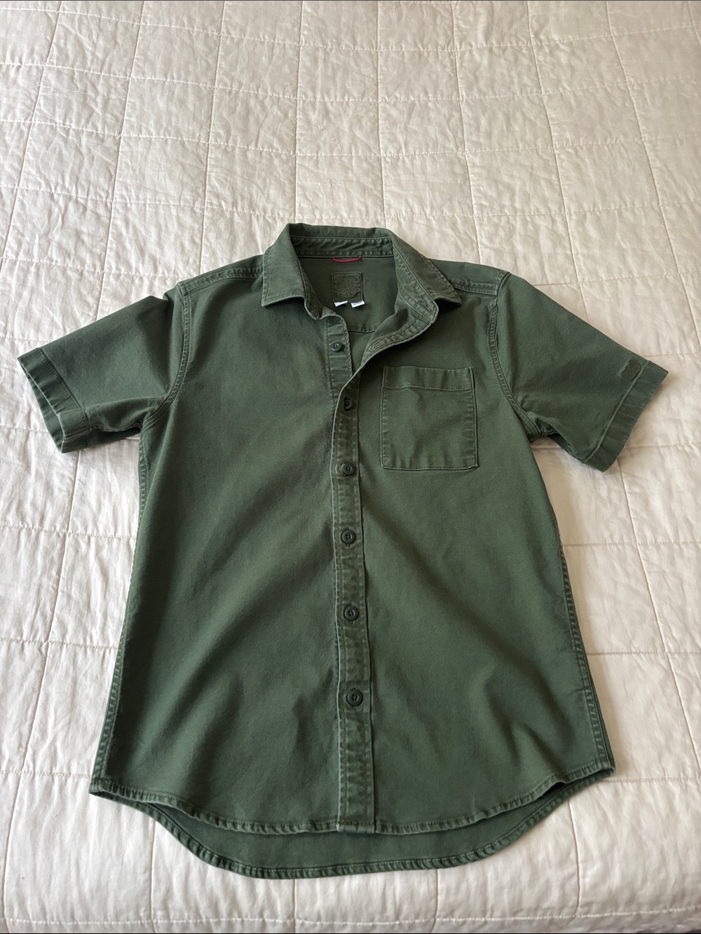 Topo Designs Olive Green Short-Sleeve Button-Down Shirt
